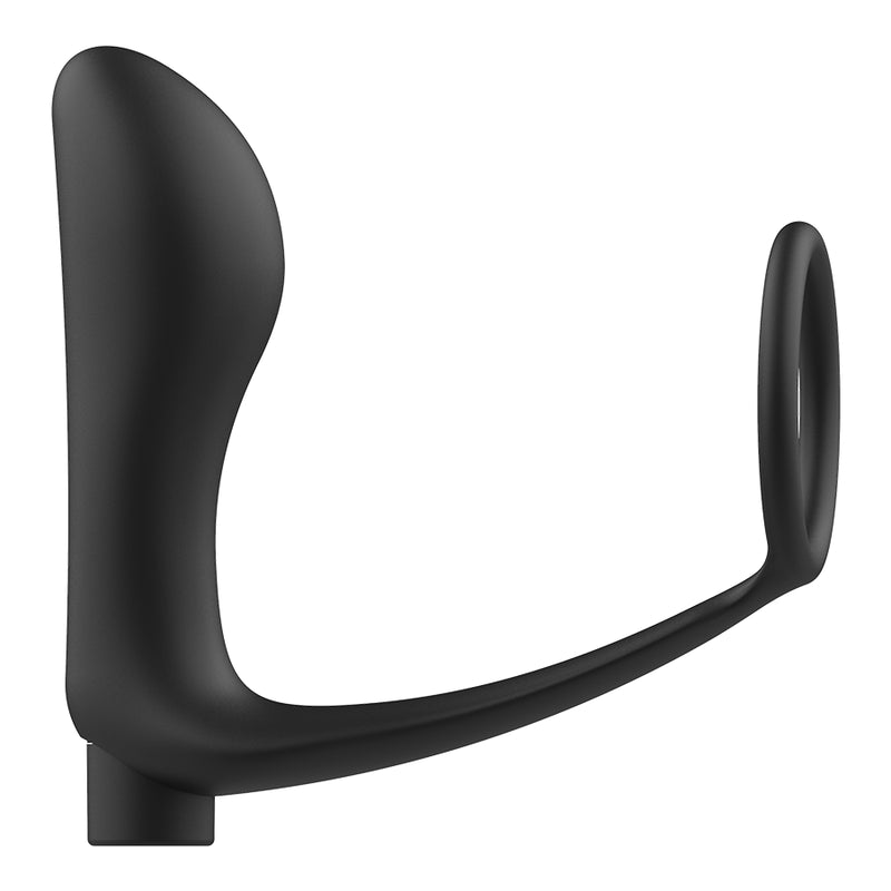 ADDICTED TOYS - Anello Per Pene con Telecomando Plug Anale Ricaricabile Nero