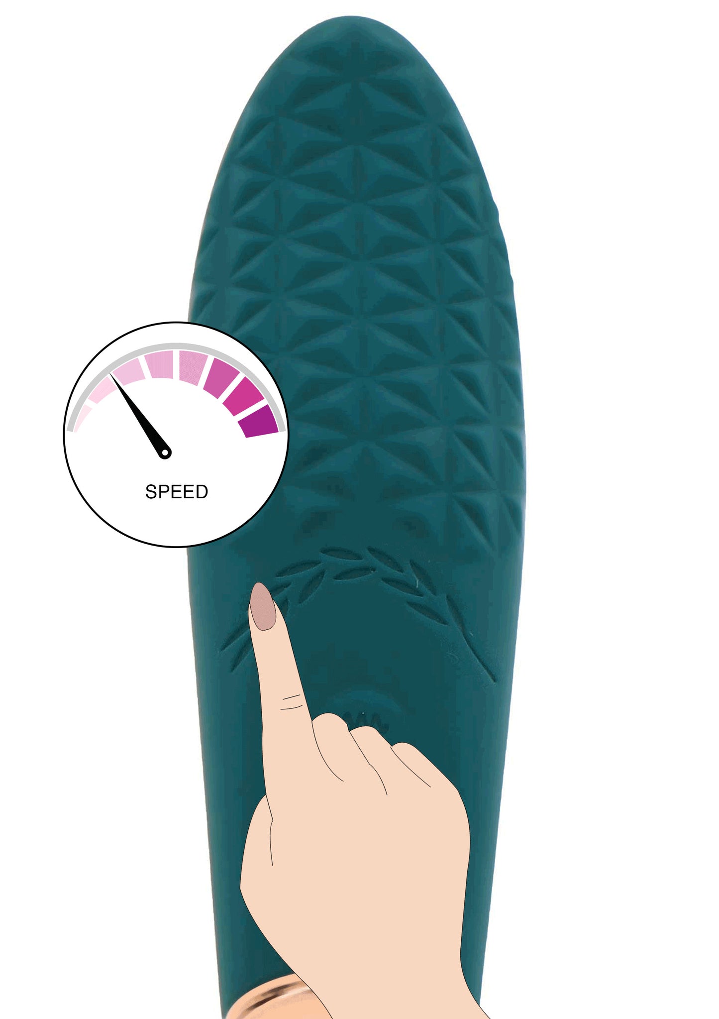 Vibratore vaginale classico Alyssa Textured Stimulator
