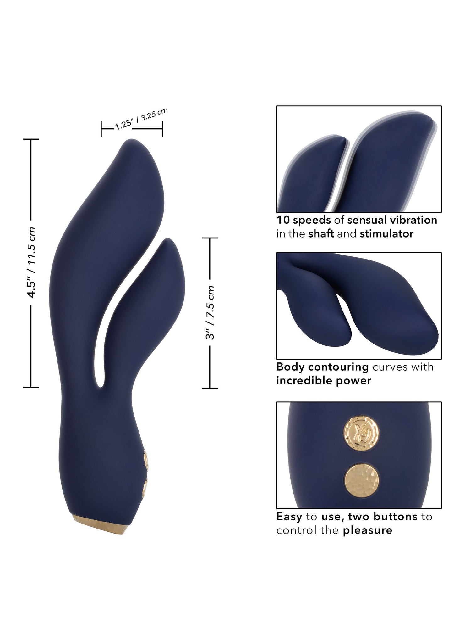 Vibratore doppio Chic Lilac