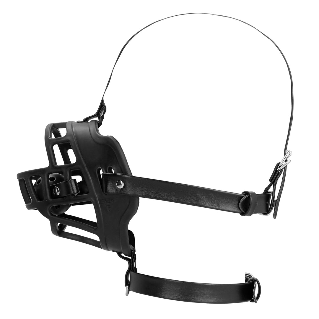 Costrittivo bondage museruola con morso fetish regolabile Ouch!