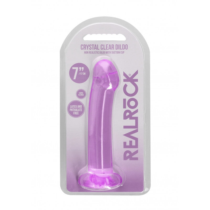 Dildo con ventosa viola Non Realistic Dildo Suction Cup - Purple 17 cm