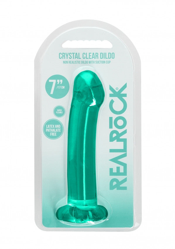 Dildo con ventosa turchese Non Realistic Dildo Suction Cup - Turquise17 cm