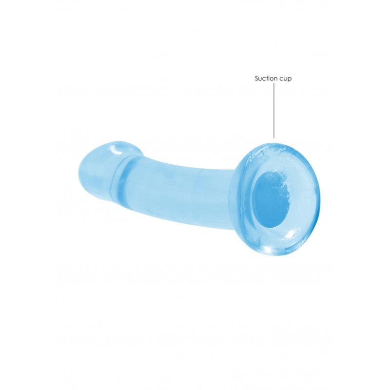 Dildo con ventosa blu Non Realistic Dildo Suction Cup - Blue 17 cm