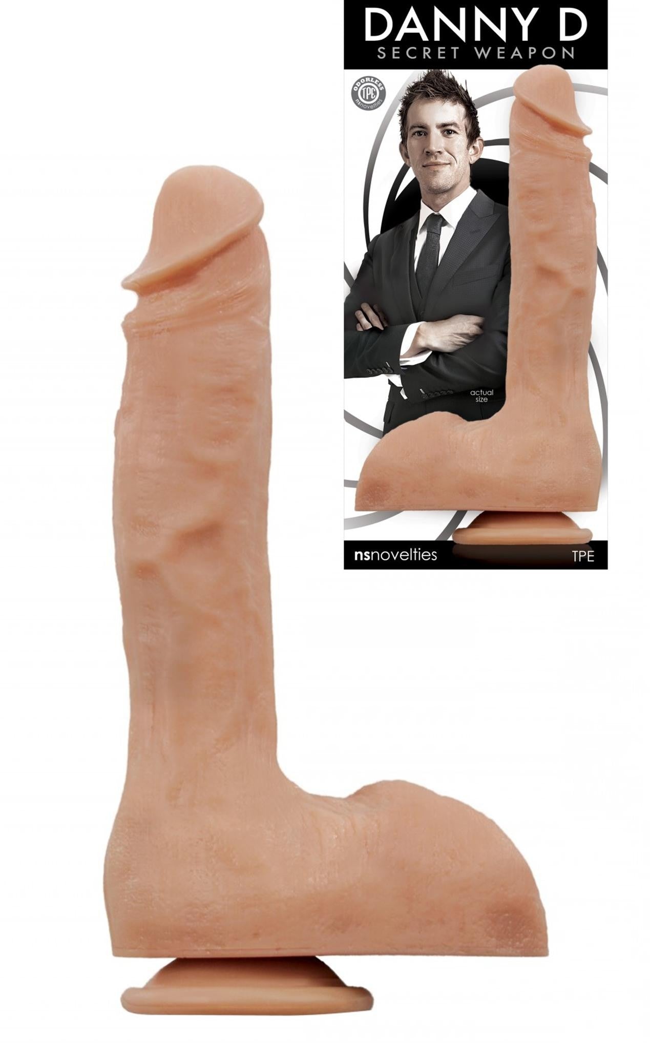 Fallo realistico con ventosa dildo vaginale maxy big danny D cock 10