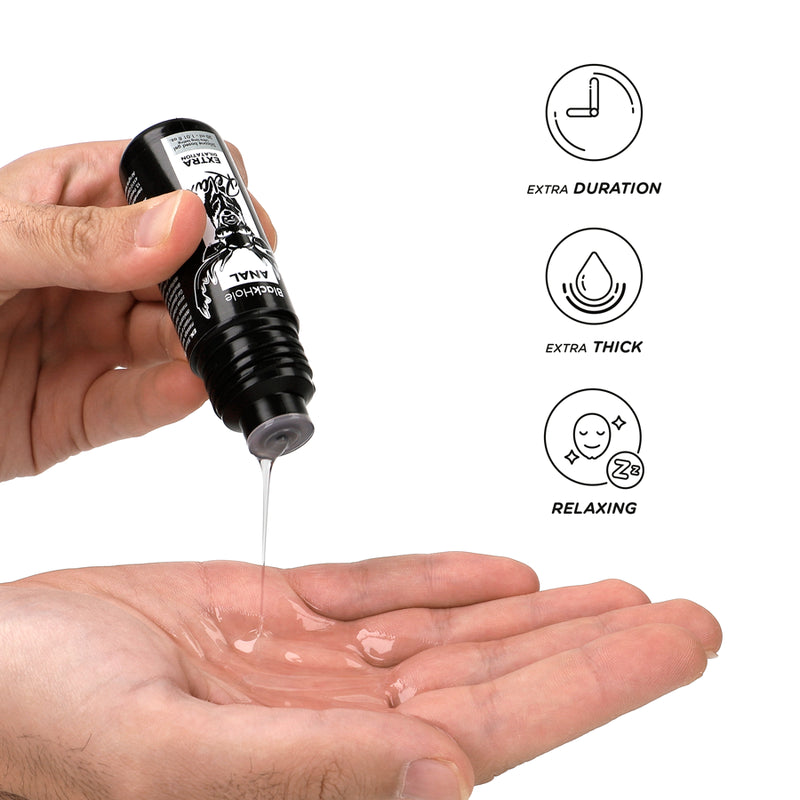 Gel intimo al silicone dilatatore anale 30 ml black hole