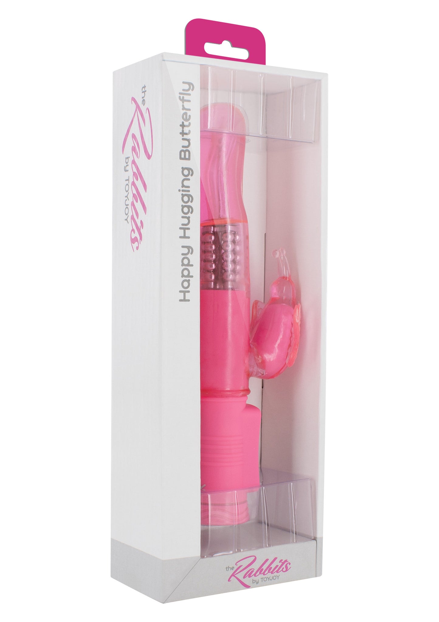 Vibratore rabbit rosa Happy Hugging Butterfly