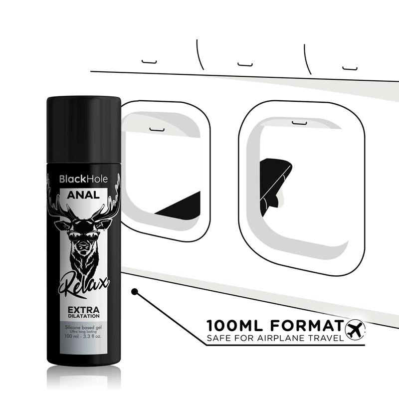 Lubrificante al silicone dilatatore anale 100 ml Black Hole