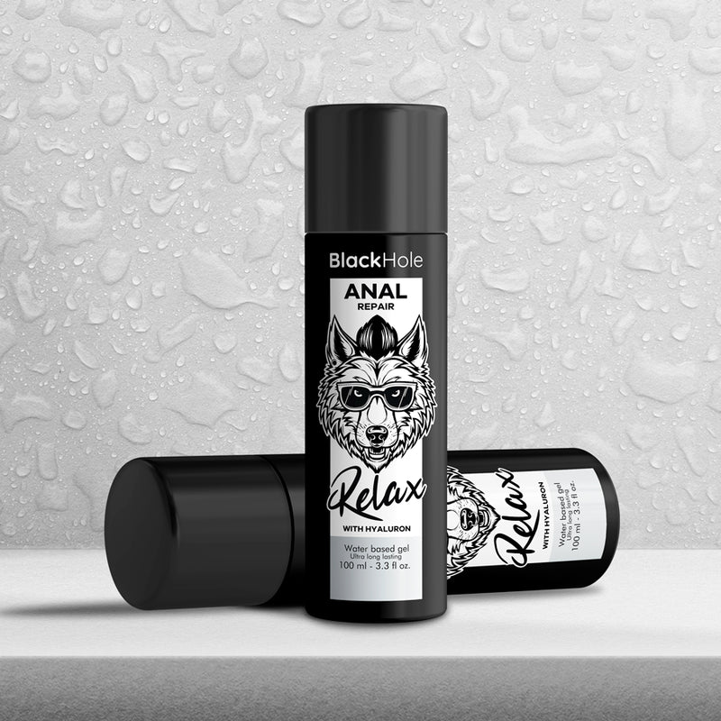 Lubrificante sessuale dilatatore anale a base d'acqua Black Hole 100 ml