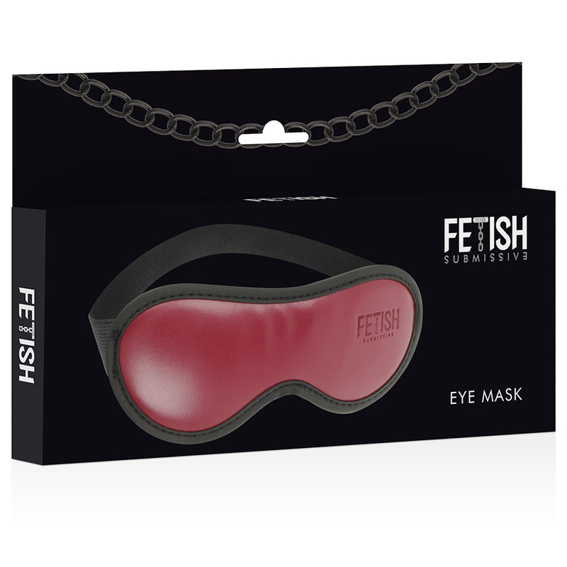 Maschera fetish in pelle rossa Fetish Submissive dark room