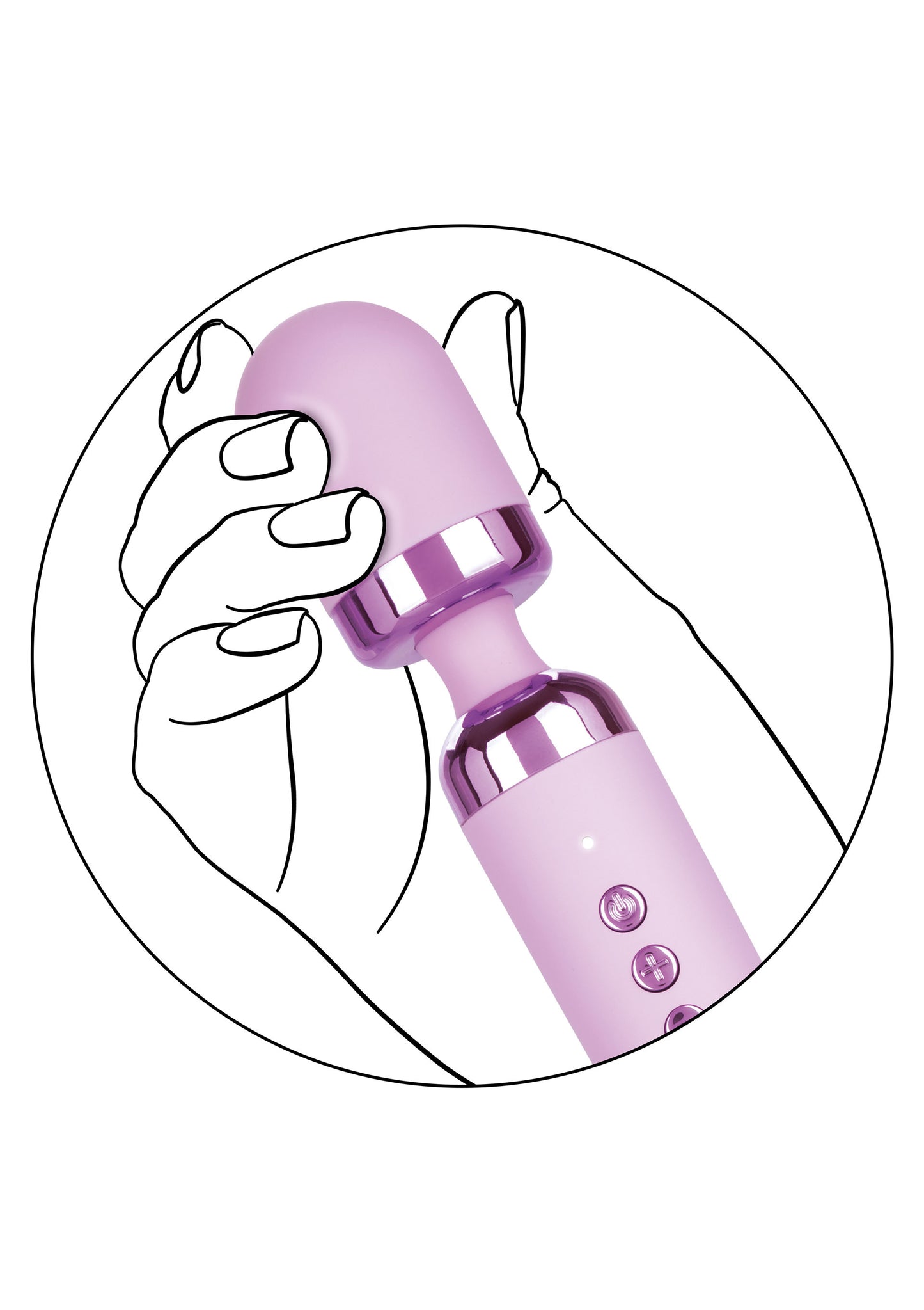 Massaggiatore vibratore wand ricaricabile Opulence