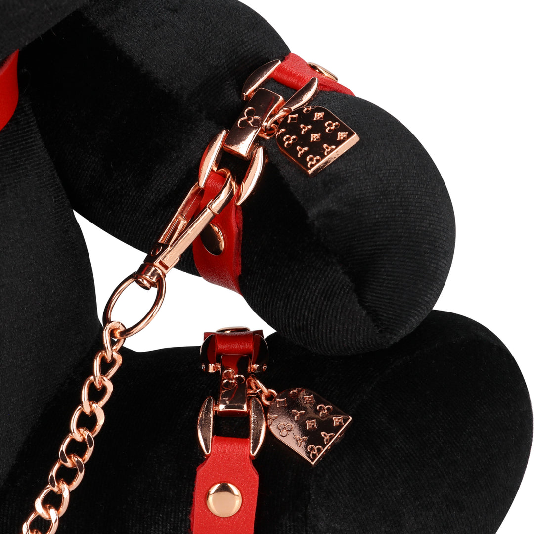 Peluche rabbit bondage Velvet Black