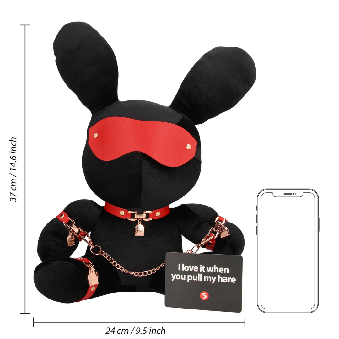 Peluche rabbit bondage Velvet Black