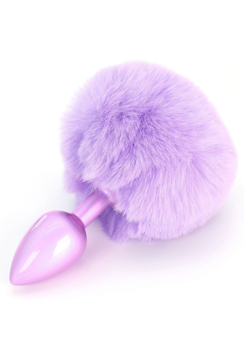 Plug in metallo liscio con coda Bunnytail Toyjoy