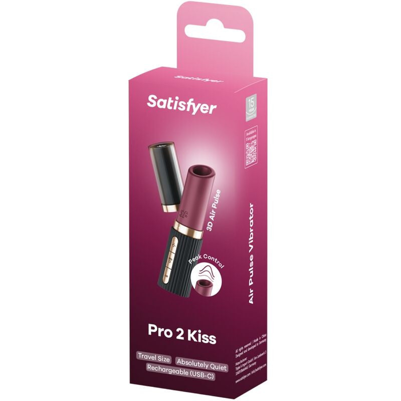 Rossetto vibrante Satisfeyer pro 2 kiss wave stimolatore clitoride