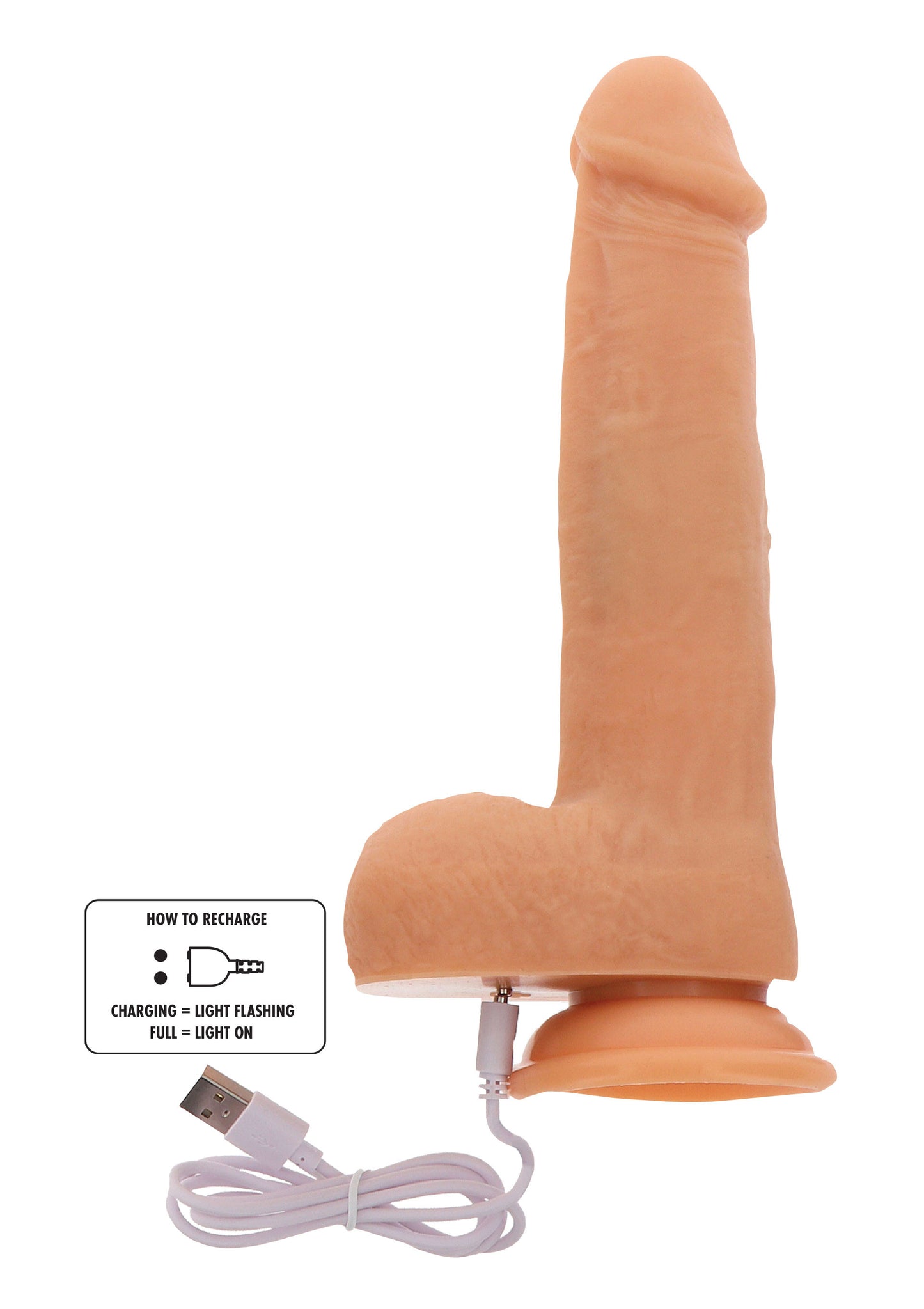 Vibratore rotante Rotating Beads Vibrating Dildo