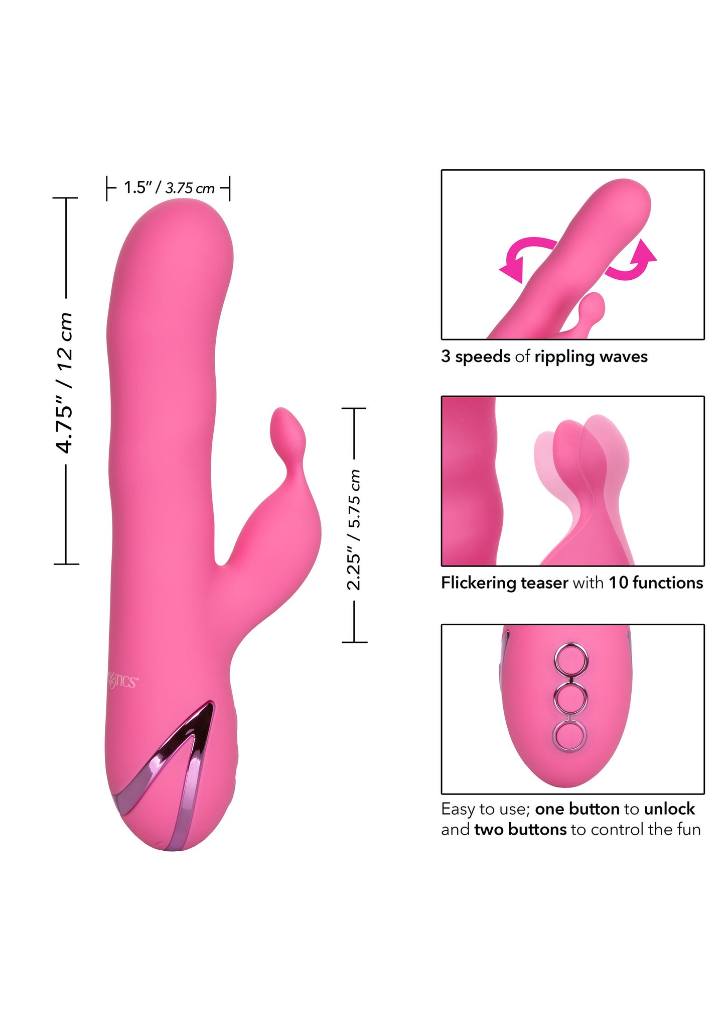 Vibratore rabbit in silicone realistico Santa Barbara Surfer