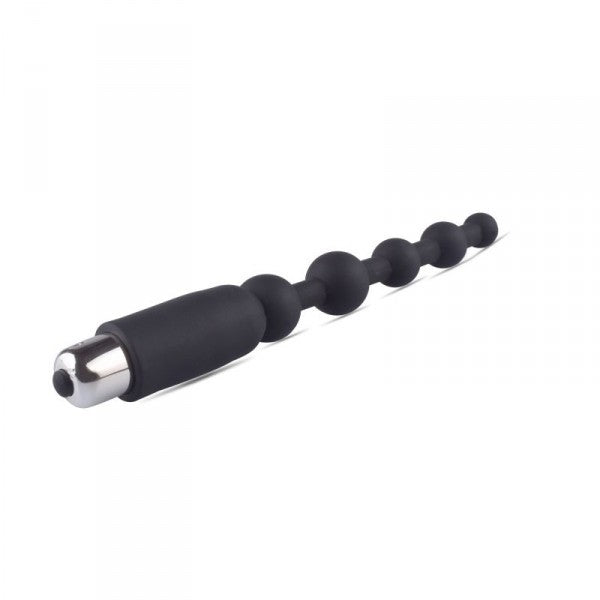Vibratore anale fallo dildo vibrante in silicone nero vaginale black plug butt