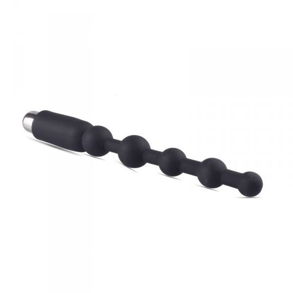 Vibratore anale fallo dildo vibrante in silicone nero vaginale black plug butt