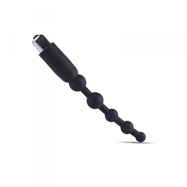 Vibratore anale fallo dildo vibrante in silicone nero vaginale black plug butt