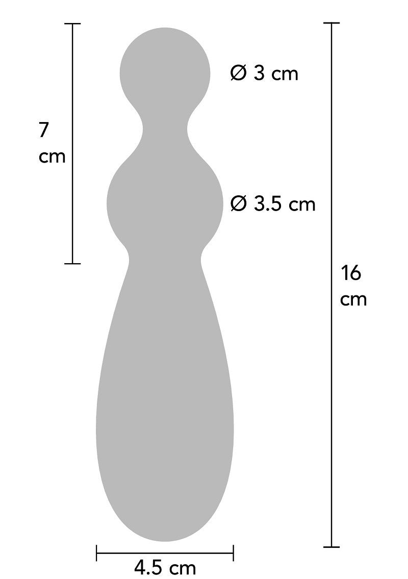 Vibratore anale in silicone Twin Thrill Extreme Hidden Desire