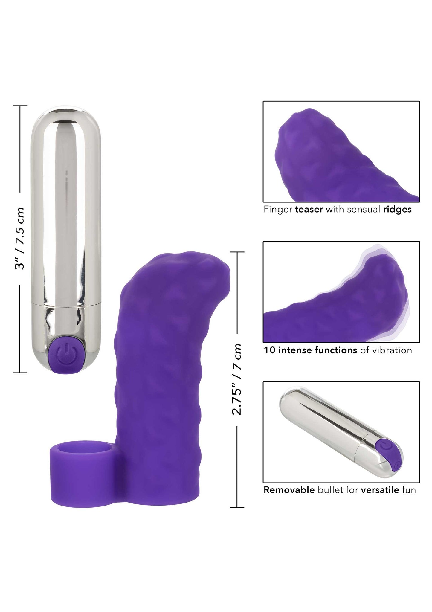 Vibratore da dito ricaricabile Intimate Play