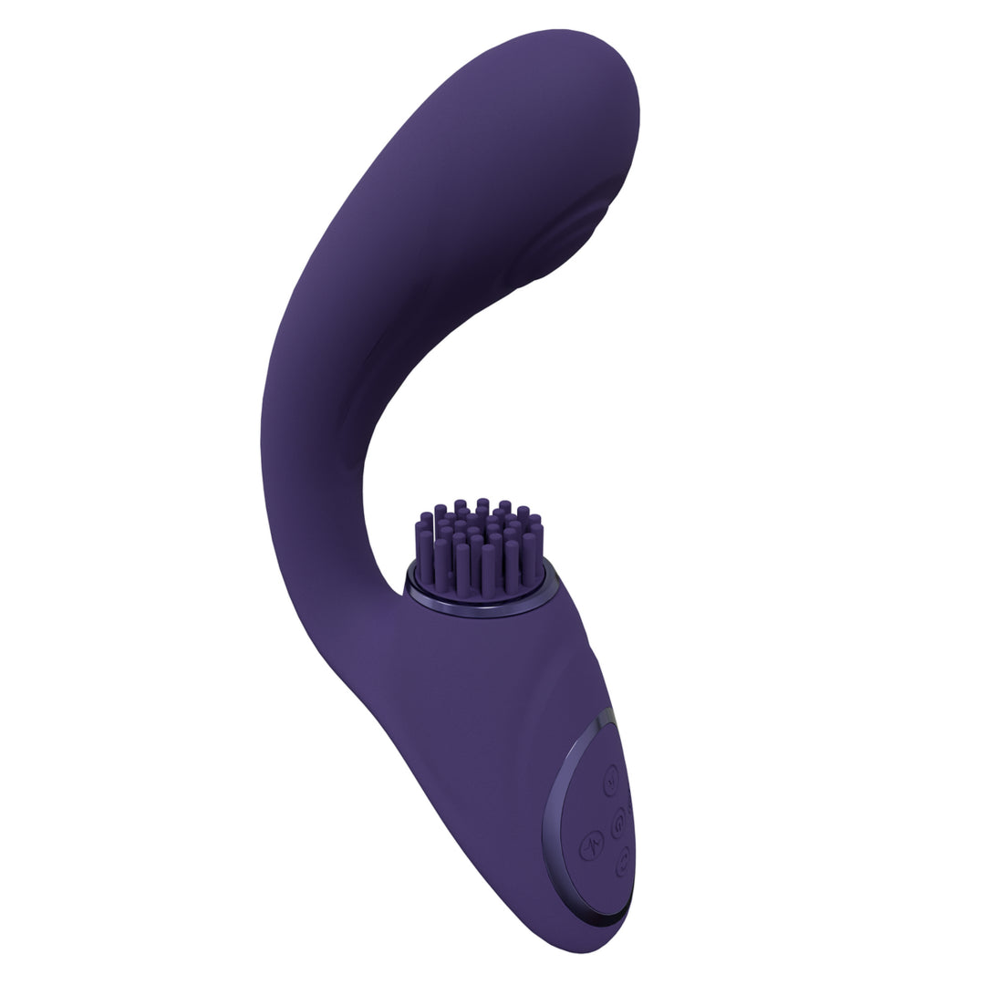 vibratore G-Spot with Pulse Wave and Vibrating Bristles