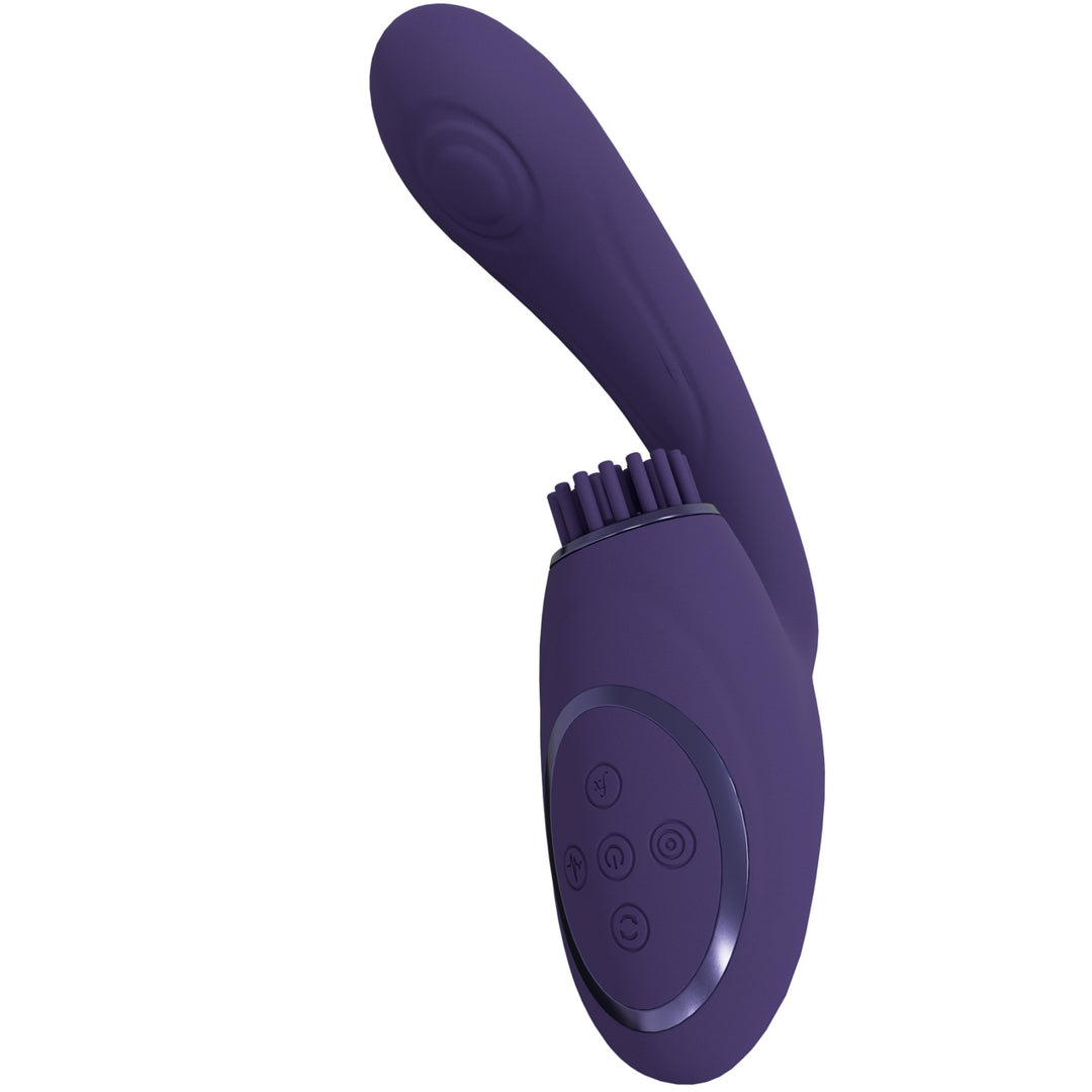 vibratore G-Spot with Pulse Wave and Vibrating Bristles