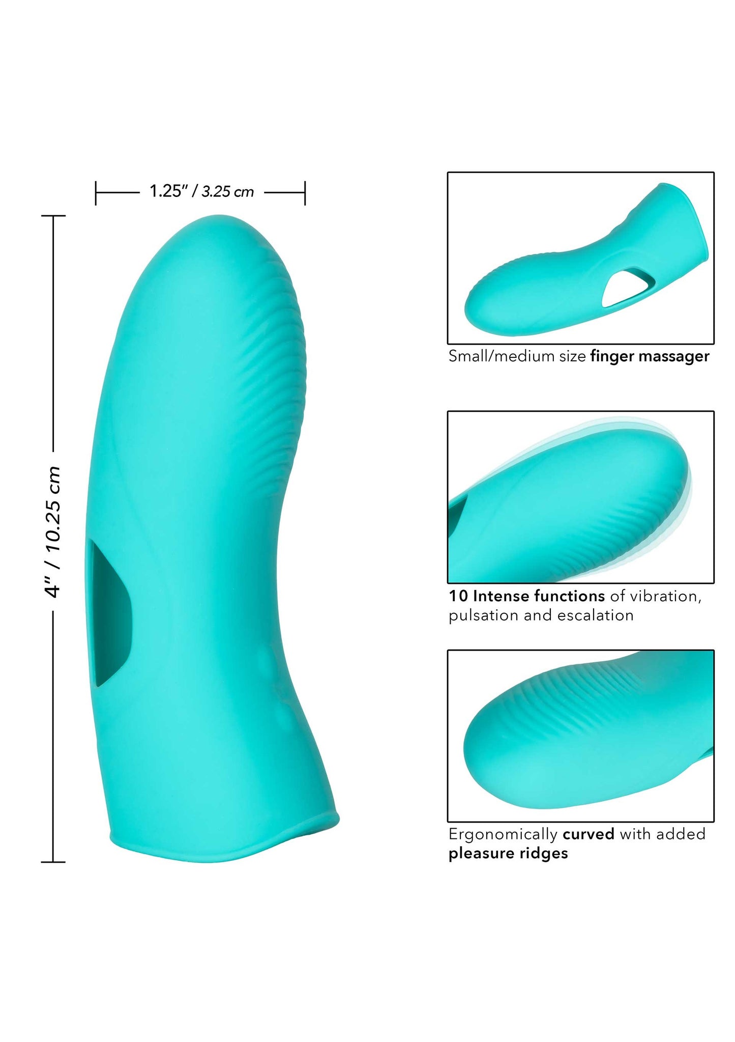 Vibratore in silicone da dito Marvelous Tickler