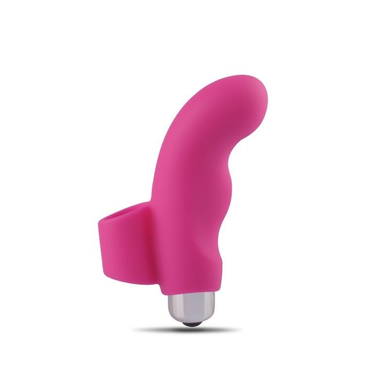 Vibratore indossabile da dito stimolatore clitoride fallo vibrante vaginale in silicone