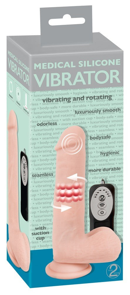 Vibratore medical silicone rotating 20