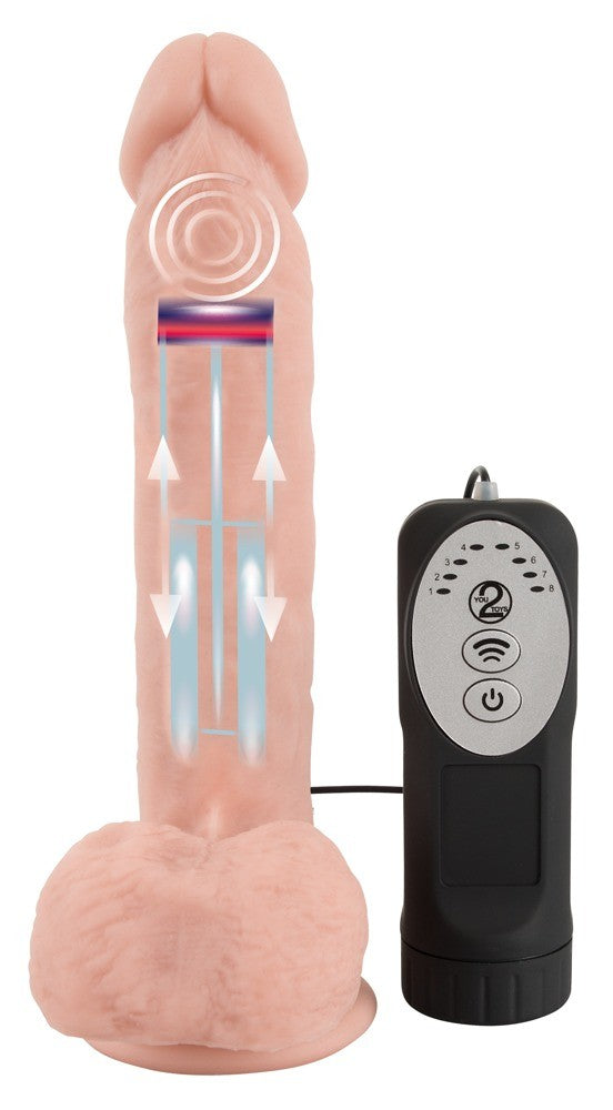 Vibratore Medical Silicone Thrusting Vibrator