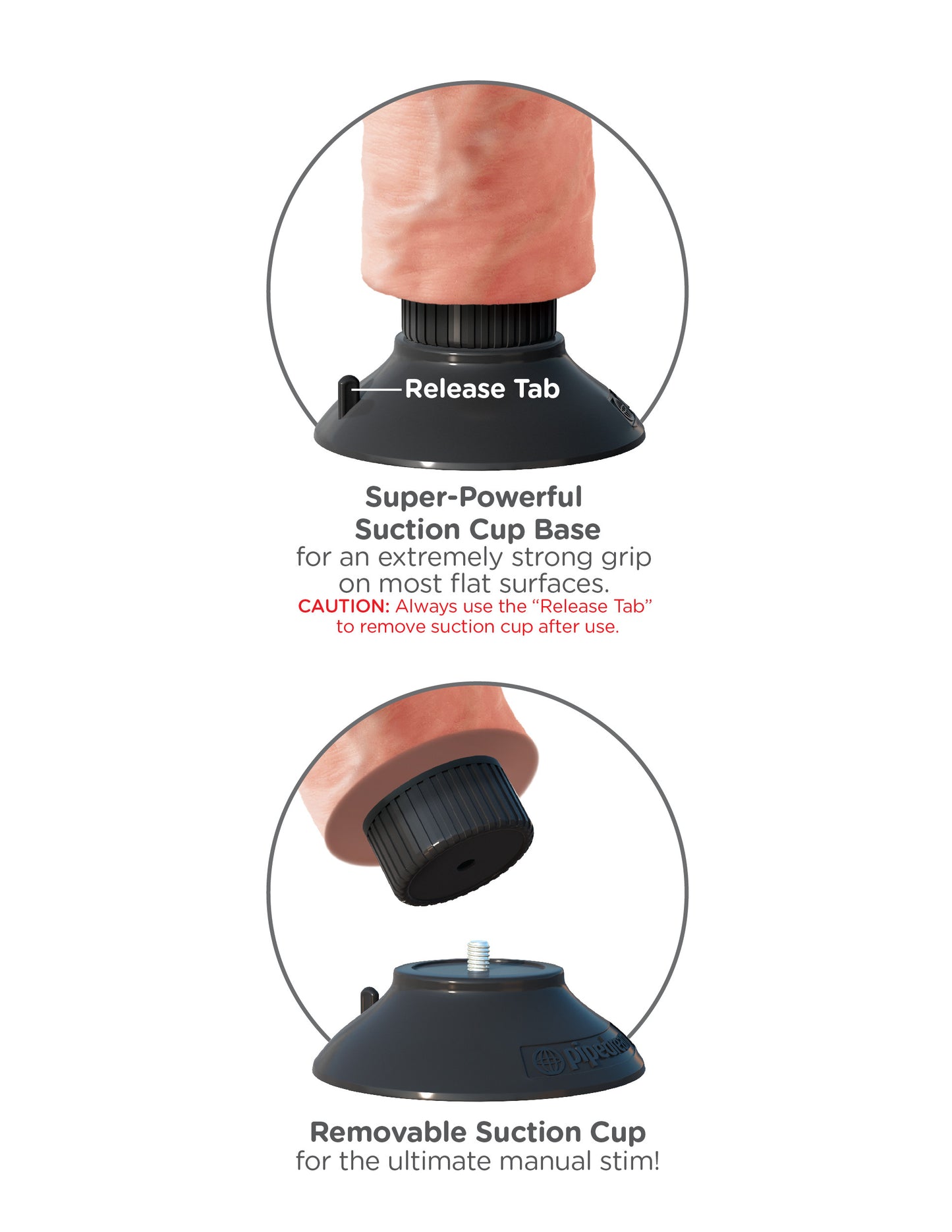 Vibratore realistico con ventosa e testicoli king cock 8 vibrating