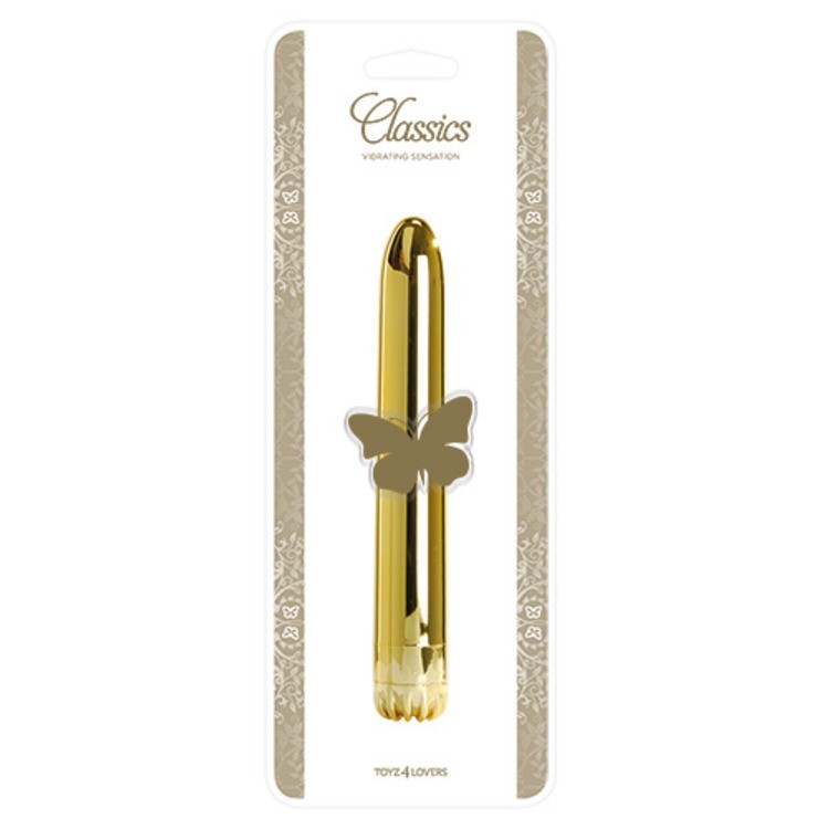 Vibratore Vaginale Classic Medium Gold