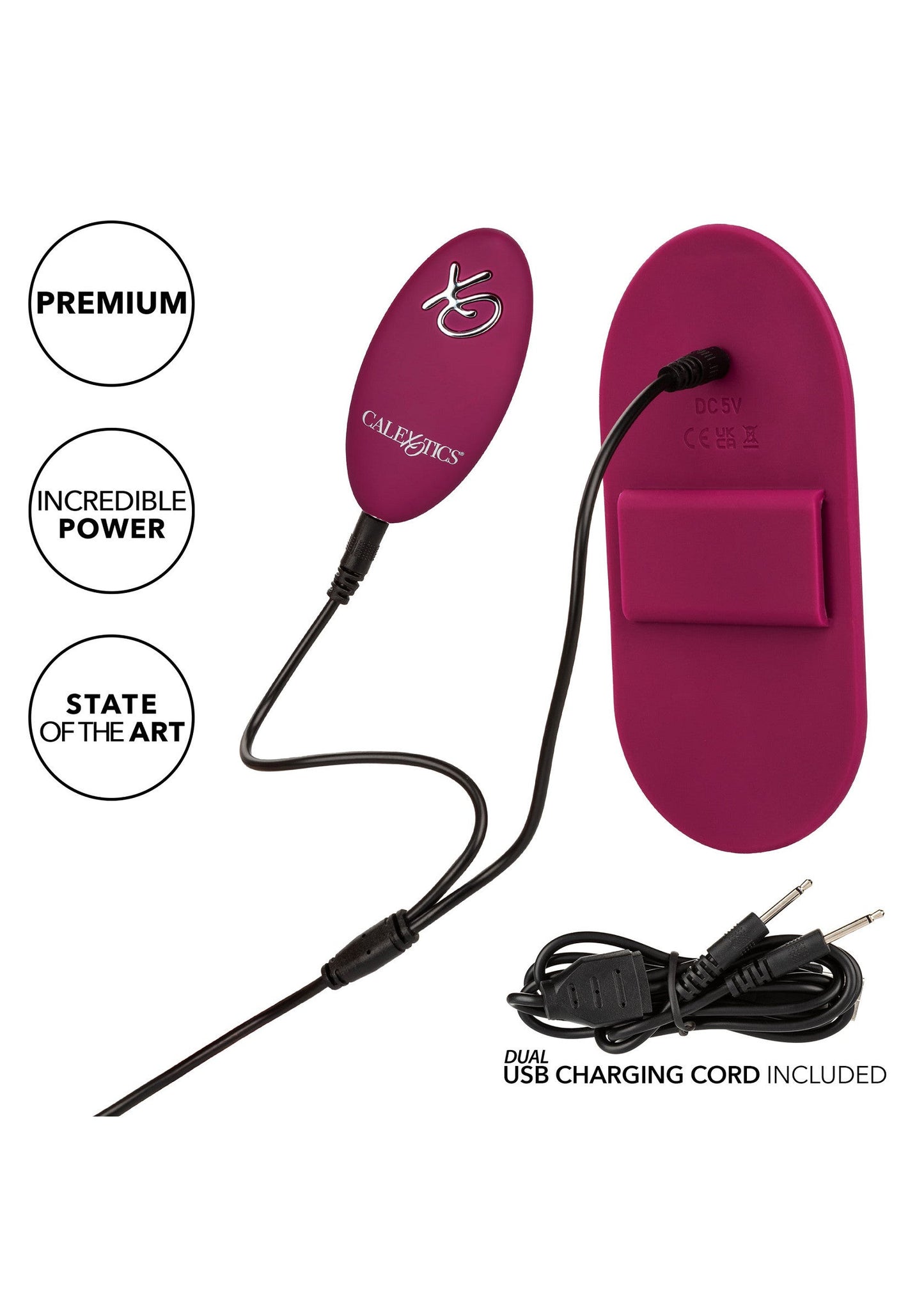 Vibratore vaginale dual rider remote control Calexotics