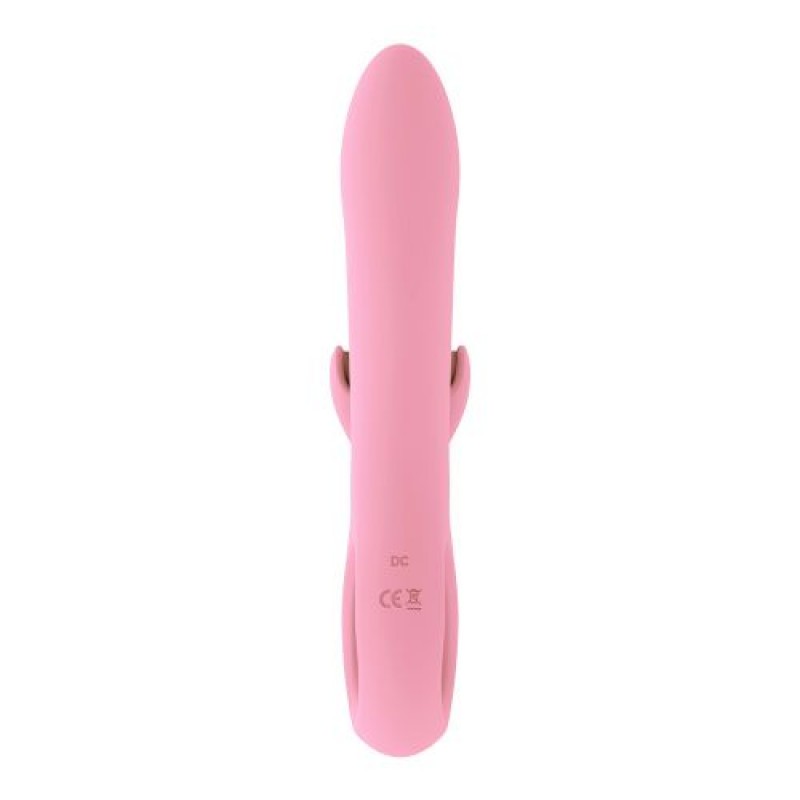 Vibratore vaginale ricaricabile doppio stimola clitoride Pink Taste