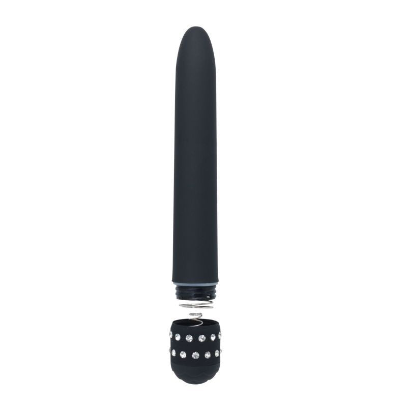 Vibratore vaginale stimolatore fallo vibrante mini slim black classic nero diamond