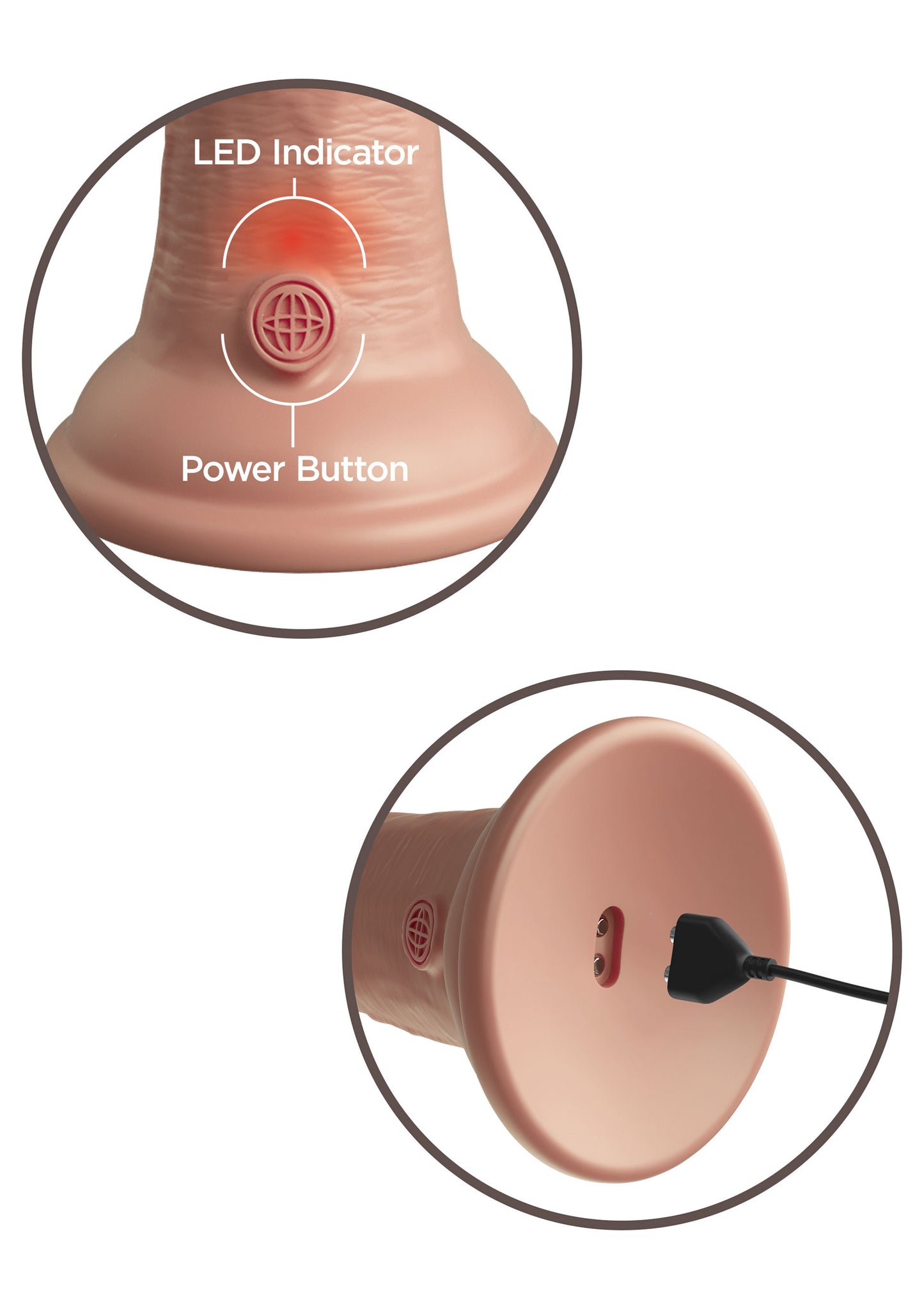 Vibratore 8 Inch 2Density Vibrating Cock