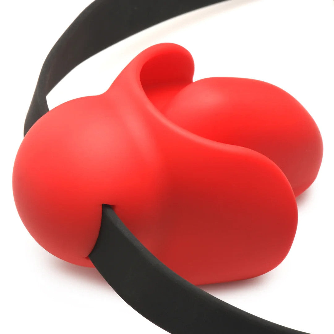 Ball gag large size regolabile accessorio in silicone bdsm Master series