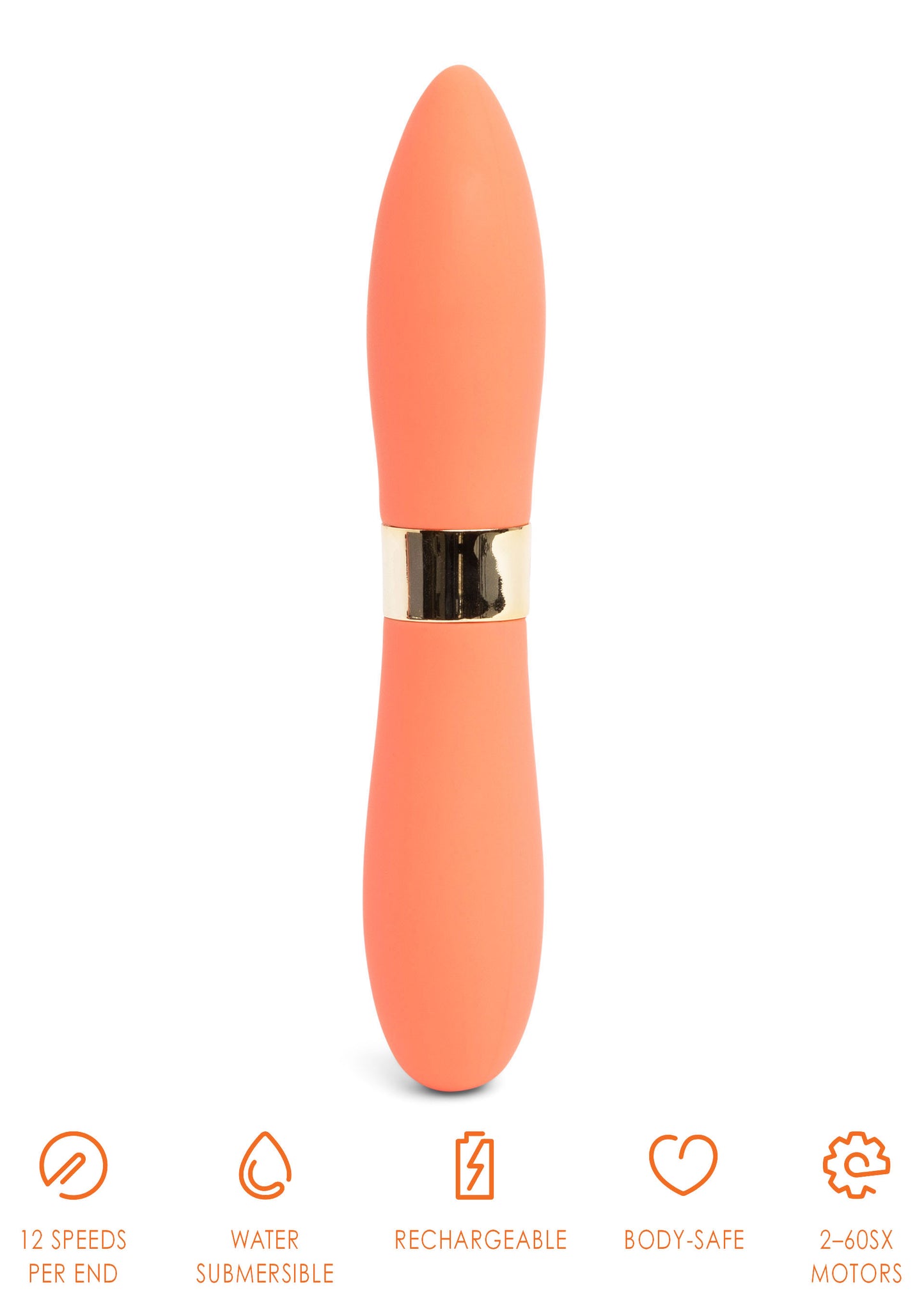 Vibratore in silicone Bullets Deux Double-Ended