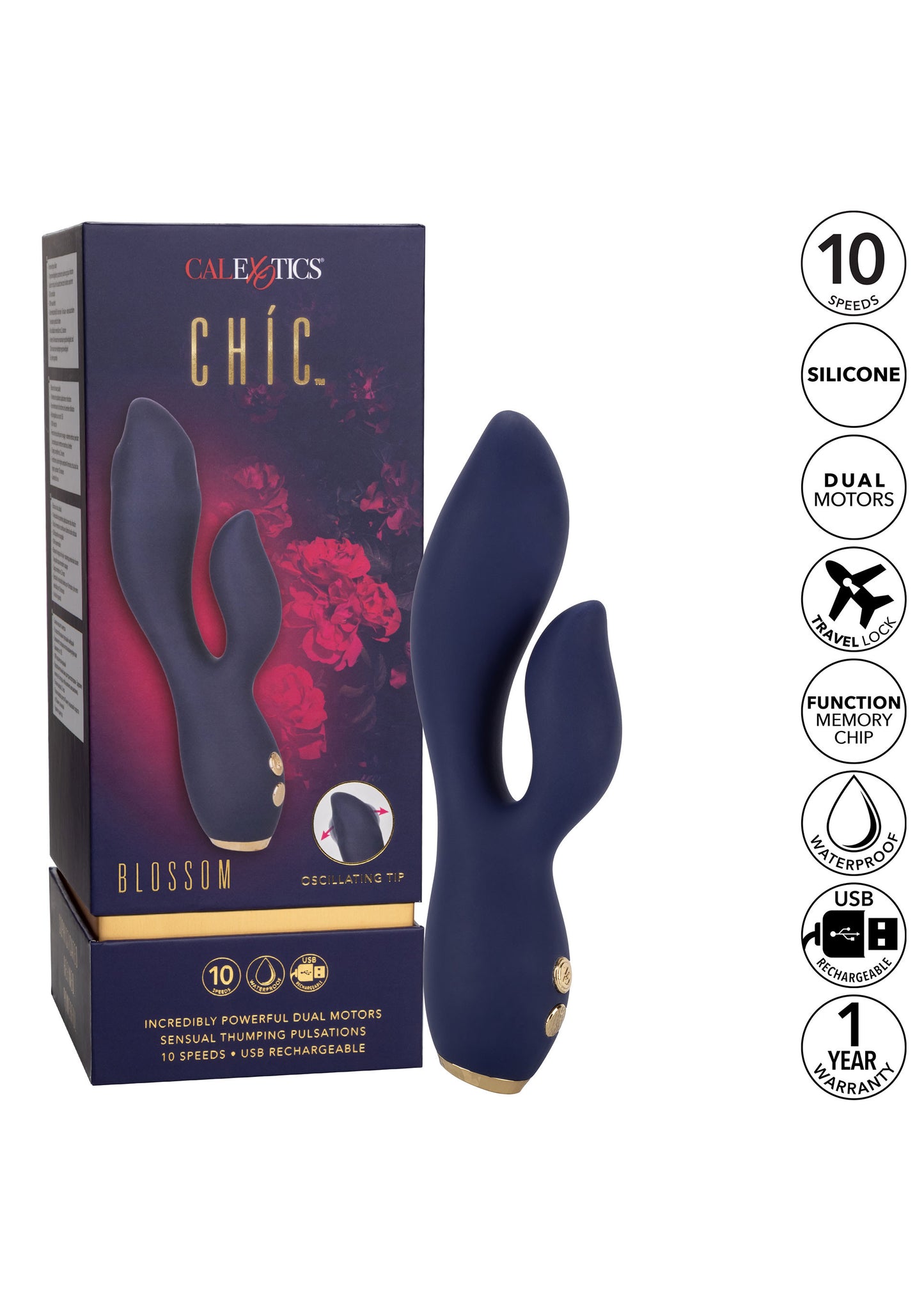 Vibratore doppio Chic Blossom