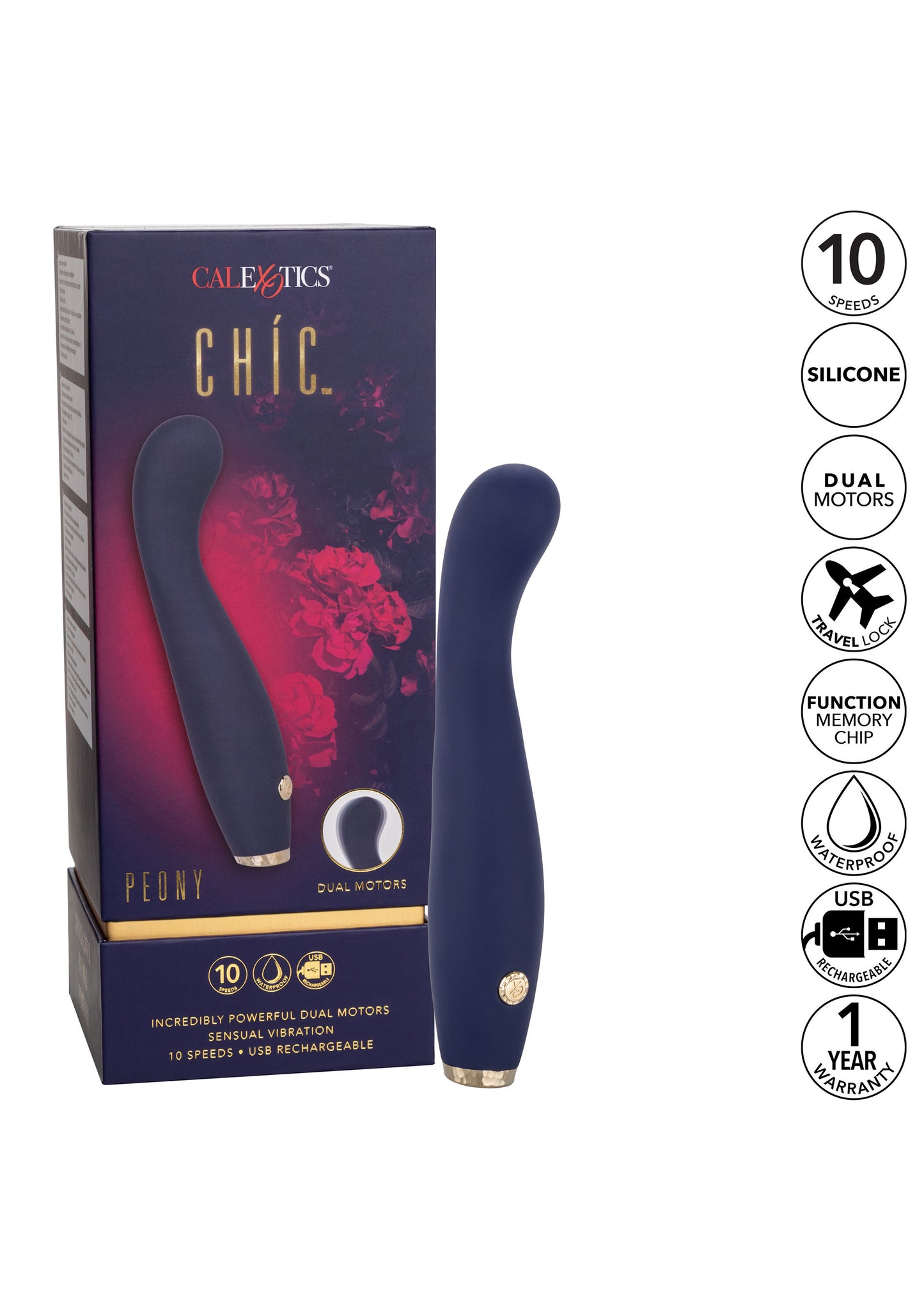 Vibratore punto G Chic Peony