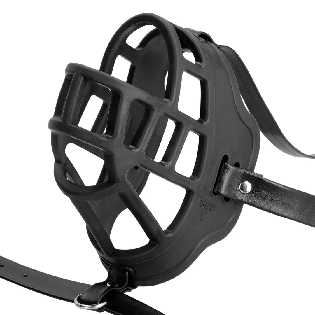 Costrittivo bondage museruola con morso fetish regolabile Ouch!