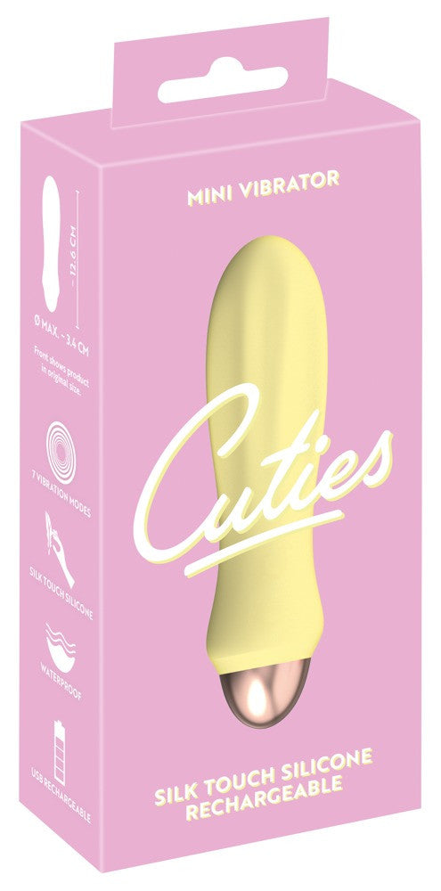Vibratore piccolo in silicone realistico vaginale Cuties 2.0 Yellow