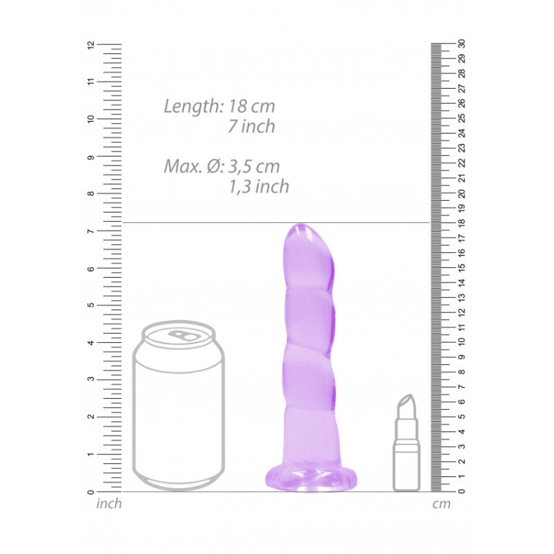 Dildo viola con ventosa Non Realistic Dildo Suction Cup -17 cm