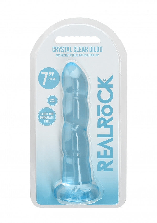 Dildo blu con ventosa Non Realistic Dildo Suction Cup -17 cm