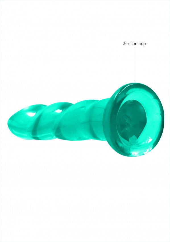 Dildo turchese con ventosa Non Realistic Dildo Suction Cup -17 cm