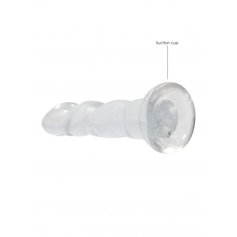 Dildo trasparente con ventosa Non Realistic Dildo Suction Cup - Transparent 17 cm