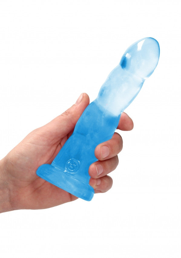 Dildo blu con ventosa Non Realistic Dildo Suction Cup -17 cm