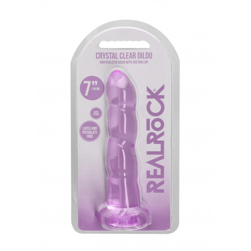 Dildo viola con ventosa Non Realistic Dildo Suction Cup -17 cm