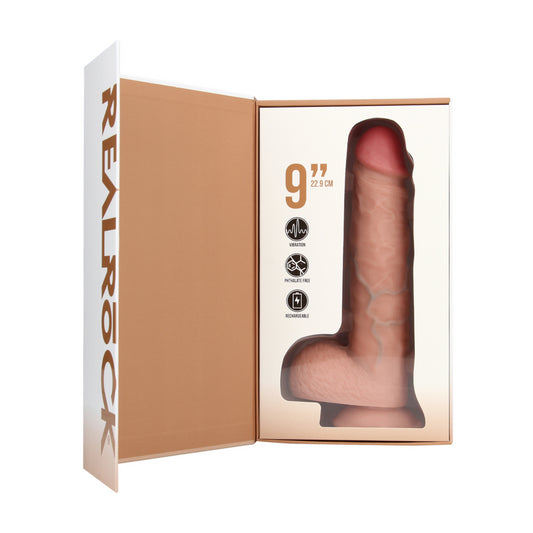 Dildo vibrante realistico con ventosa RealRock ricaricabile